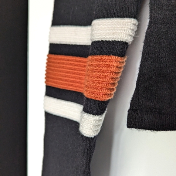 Simons twik Motorcycle Ribbed Stripes Sweater - Picture 5 of 7